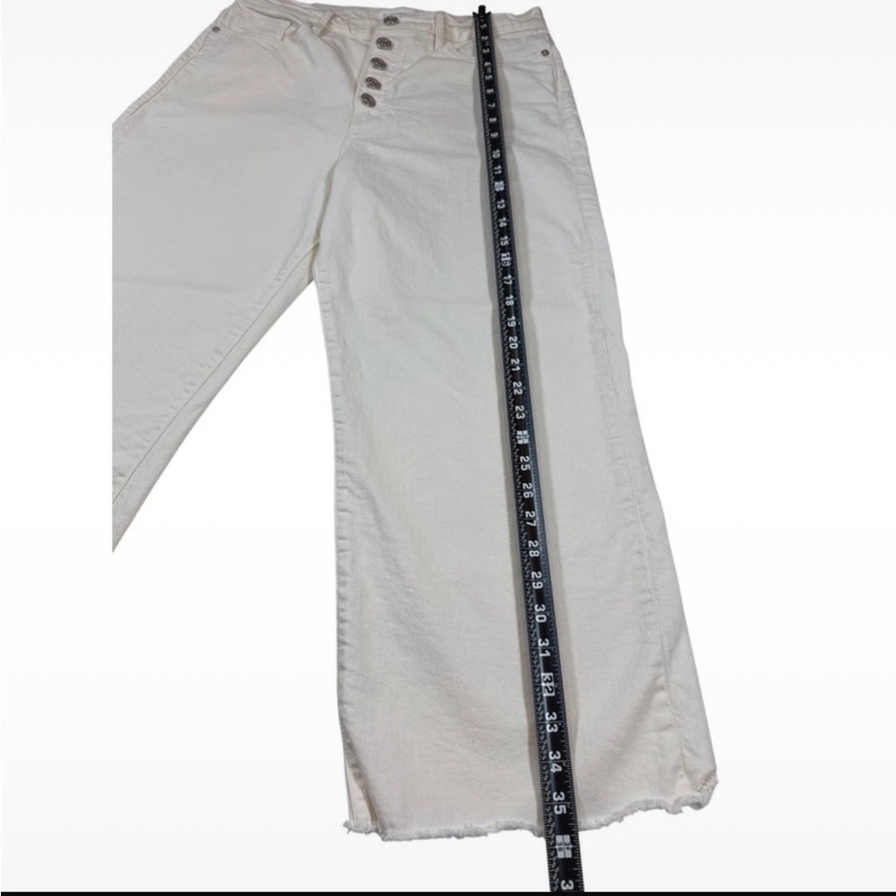 Frame off White Ali Wide Leg
Cropped Wide-Leg Jeans 32 Button Fly L/US 12-14 - Picture 6 of 8